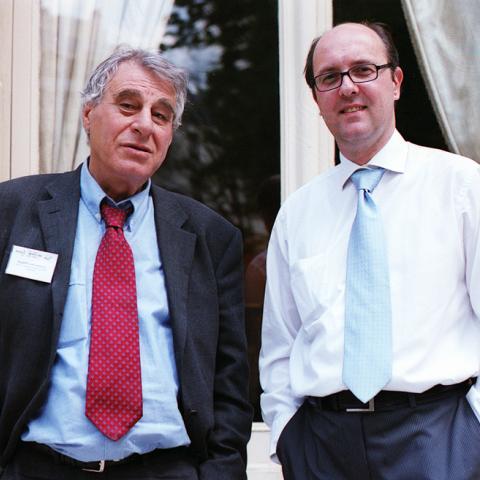 Personenfoto Constantin Makropoulos und Volker Zimmermann gemeinsam.